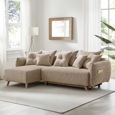 Thomas 3 Seater Double Sofa Bed with Left Chaise