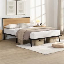 Nalu Wood & Metal Platform Bed