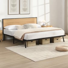 Nalu Wood & Metal Platform Bed
