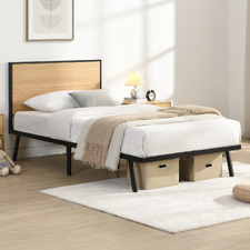 Nalu Wood & Metal Platform Bed