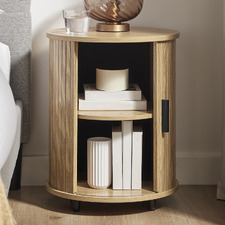 Callix Bedside Table with Sliding Door