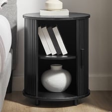 Callix Bedside Table with Sliding Door