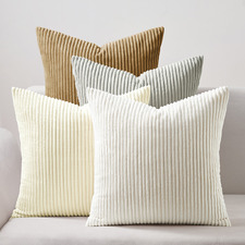 4 Piece Ardian Corduroy Velvet Cushion Cover Set