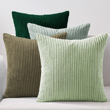 4 Piece Ardian Corduroy Velvet Cushion Cover Set