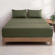Ava Vintage Washed Cotton Fitted Sheet Set