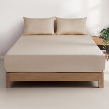 Ava Vintage Washed Cotton Fitted Sheet Set