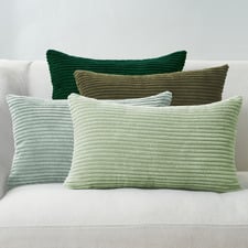 4 Piece Ardian Corduroy Velvet Lumbar Cushion Cover Set