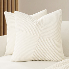 Windmill Ribbed Velvet Cushion Covers (Set of 2)