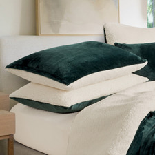 Berryl Teddy Sherpa Velvet Standard Pillowcases (Set of 2)