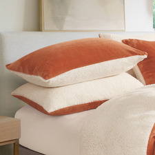 Berryl Teddy Sherpa Velvet Standard Pillowcases (Set of 2)