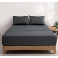 Ava Vintage Washed Cotton Fitted Sheet Set