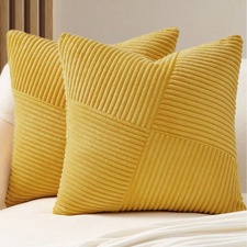 Windmill Ribbed Velvet Cushion Covers (Set of 2)