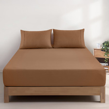 Ava Vintage Washed Cotton Fitted Sheet Set