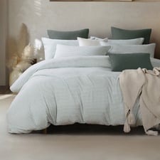 Sage Wonder Jersey Cotton Quilt Cover Set