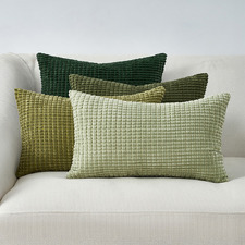 4 Piece Briselle Corn Grain Velvet Cushion Cover Set