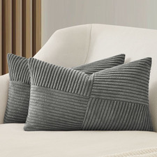 Anya Corduroy Velvet Cushion Covers (Set of 2)