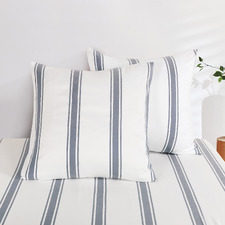 Soren Yarn-Dyed Washed Microfibre European Pillowcases (Set of 2)