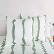 Soren Yarn-Dyed Washed Microfibre European Pillowcases (Set of 2)