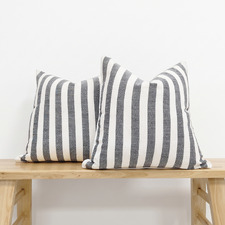 Brianna Square Linen & Cotton Cushion Covers (Set of 2)