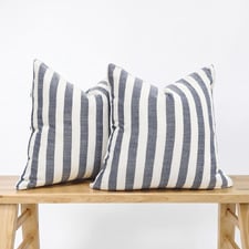 Brianna Square Linen & Cotton Cushion Covers (Set of 2)