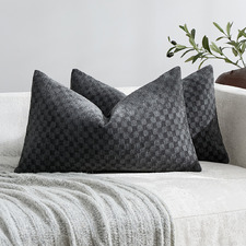 Sonia Rectangular Chenille Cushion Covers (Set of 2)