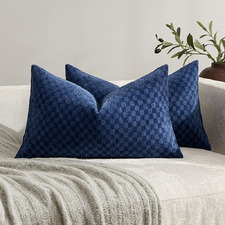Sonia Rectangular Chenille Cushion Covers (Set of 2)
