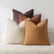 4 Piece Maddox Cotton & Linen Cushion Cover Set