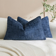 Caitlyn Rectangular Chenille Cushion Covers (Set of 2)