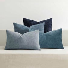 4 Piece Kenzie Rectangular Chenille Cushion Cover Set