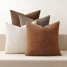 4 Piece Bryce Chenille Cushion Cover Set