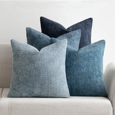 4 Piece Kenzie Chenille Cushion Cover Set
