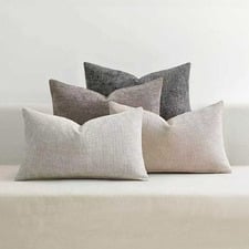 4 Piece Kenzie Rectangular Chenille Cushion Cover Set