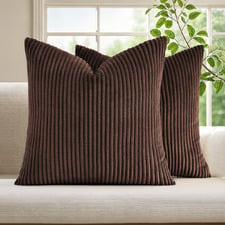 Gracie Corduroy Velvet European Pillowcases (Set of 2)