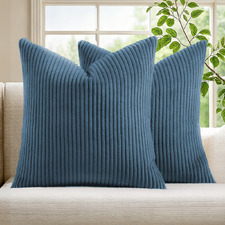 Gracie Corduroy Velvet European Pillowcases (Set of 2)