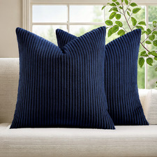 Gracie Corduroy Velvet European Pillowcases (Set of 2)