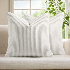Gracie Corduroy Velvet Cushion Covers (Set of 2)