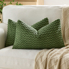 Dakota Rectangular Chenille Cushion Covers (Set of 2)
