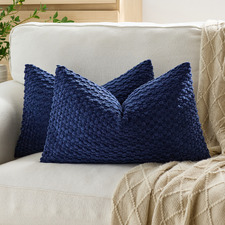 Dakota Rectangular Chenille Cushion Covers (Set of 2)