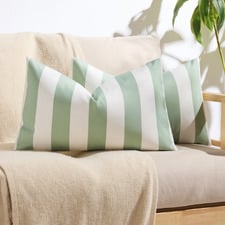 Stripe Cymon Rectangular Outdoor Cushion Covers (Set of 2)