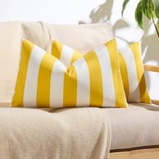 Stripe Cymon Rectangular Outdoor Cushion Covers (Set of 2)