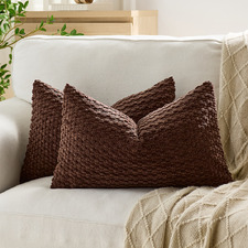 Dakota Rectangular Chenille Cushion Covers (Set of 2)
