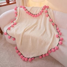 Thalia Rosebud Knitted Throw