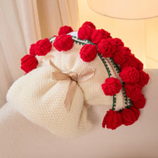 3-in-1 Rosebud Knit Throw
