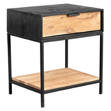 Leila Wooden Bedside Table