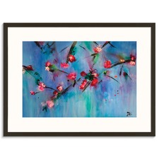 Cherry Blossoms Abstract Wall Art