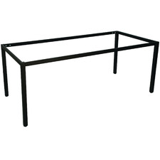 Black Gordana Steel Rectangular Table Frame