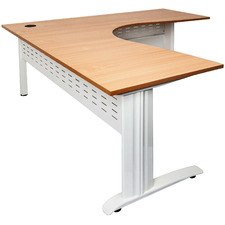 Natural-Top Lawson Span Corner Workstation