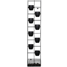 9 Piece Lawson Bloom Vertical Planter Pots & Stand Set