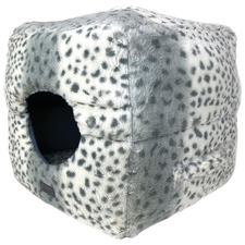 Snow Leopard Multi-Cube Cat Bed
