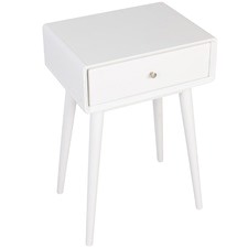 White Roma Bedside Table